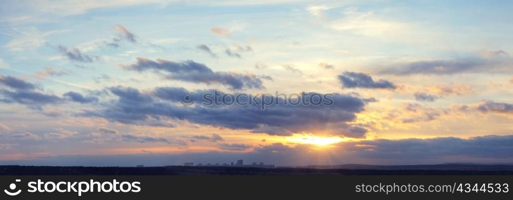 panoramic view of cloud sky