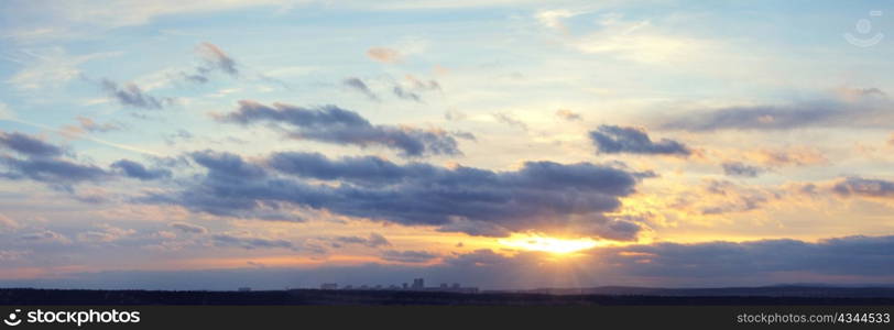 panoramic view of cloud sky