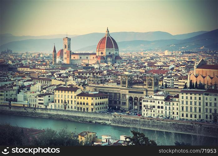 Panoramic view of Florence, Tuscany, Italy