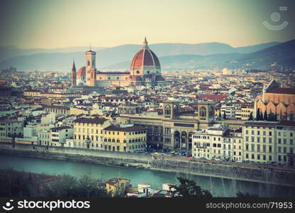 Panoramic view of Florence, Tuscany, Italy