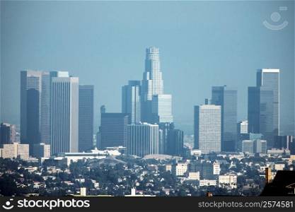Panoramic view of Los Angeles, Los Angeles, California, USA