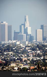 Panoramic view of Los Angeles, Los Angeles, California, USA