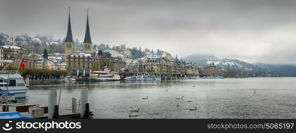 panoramic view of Luzern, Switzerland