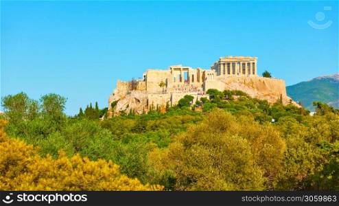 Panoramic view of the Acropolis hill in Athens, Greece - Landscape