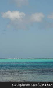 Panoramic view of the ocean, Moorea, Tahiti, French Polynesia, South Pacific