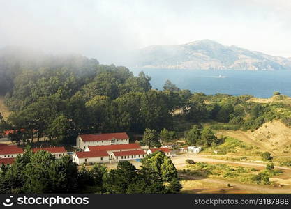 Panoramic view of the Pacific Ocean, Los Angeles, California, USA