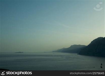 Panoramic view of the sea, Amalfi Coast, Campania, Italy
