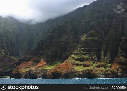 Panoramic view of the sea, Na Pali Coast State Park, Kauai, Hawaii Islands, USA