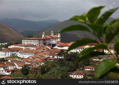 Panoramic view over Ouro Preto