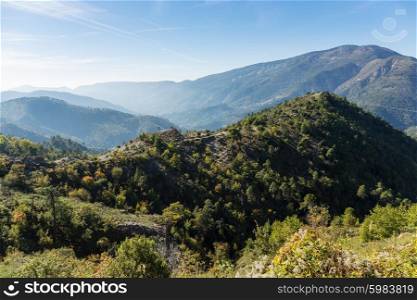 Panoramic views of the Alpes-Maritimes