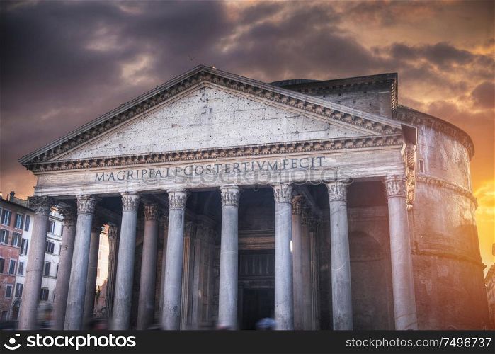 Pantheon. Temple of All Gods in Rome