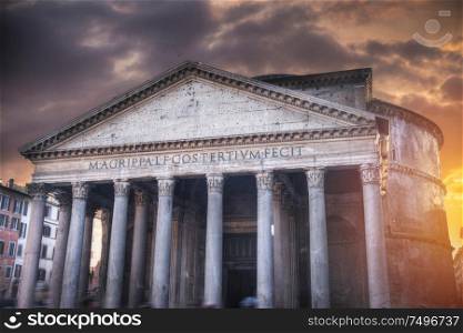 Pantheon. Temple of All Gods in Rome