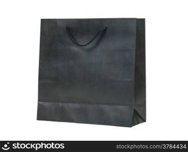 paper bag, black color