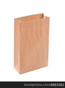 paper bag  isolated on white background. paper bag on white background