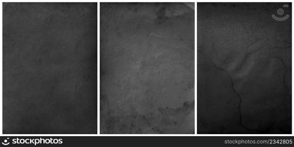 Paper black texture. Collection background template for design work