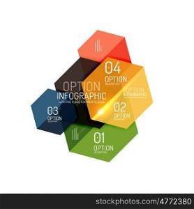 Paper business option button infographic templates, illustration