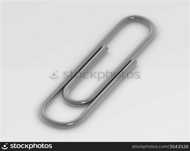 paper clip. 3d