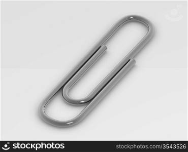 paper clip. 3d