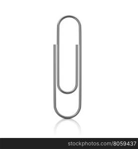 Paper clip. Paper clip isolated on white background