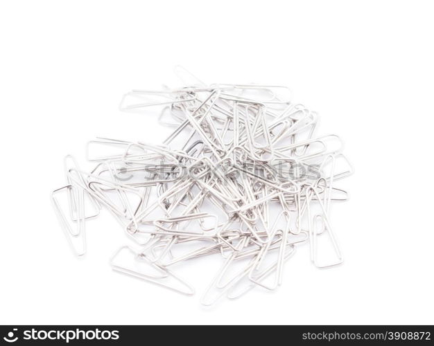 paper clips on a white background