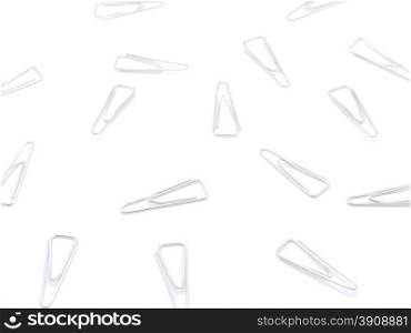 paper clips on a white background