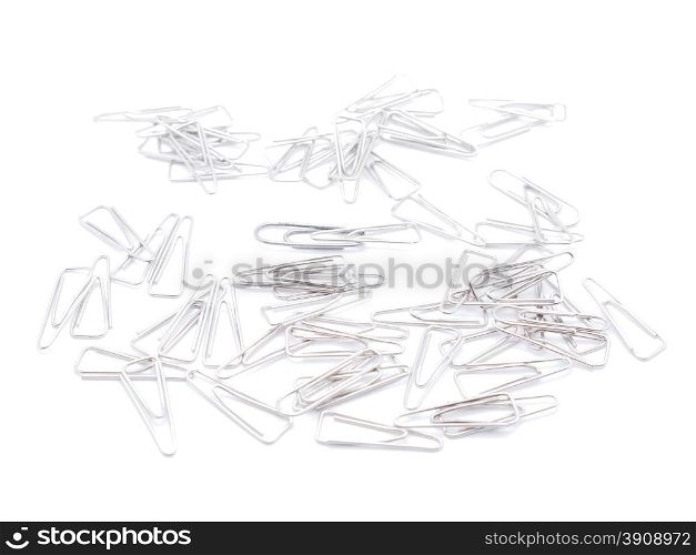 paper clips on a white background
