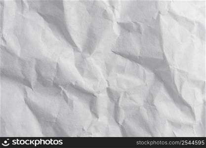 Paper crumpled white texture and background with space.