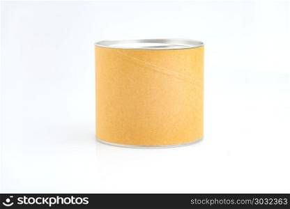 Paper Cylinder Container isolated on white background