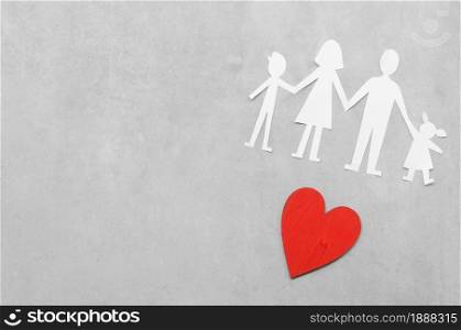 paper family composition grey background with copy space . Resolution and high quality beautiful photo. paper family composition grey background with copy space . High quality and resolution beautiful photo concept