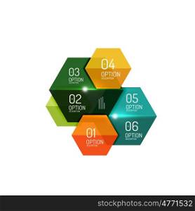Paper geometric abstract infographic layouts. Paper geometric abstract infographic layouts. business templates