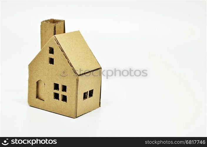 Paper house model. Real estate and property concept