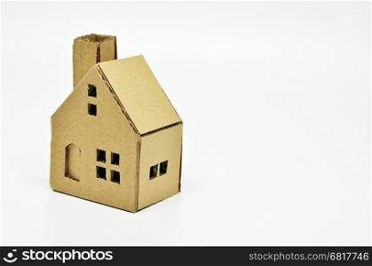 Paper house model. Real estate and property concept