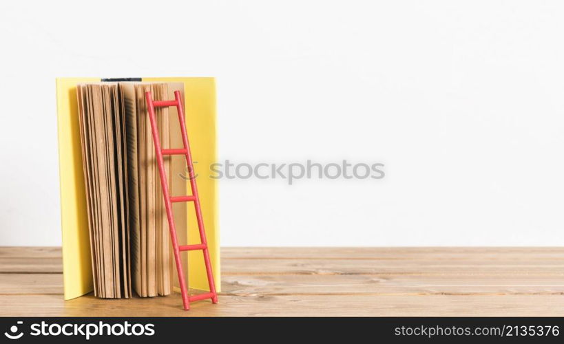 paper ladder old yellow book
