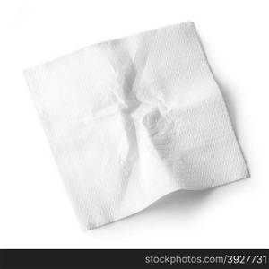 Paper napkins isolated on a white background. with clipping path