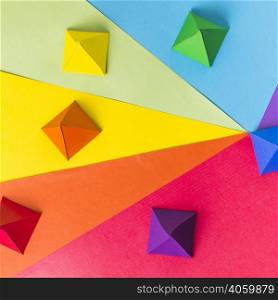 paper origami bright lgbt colors