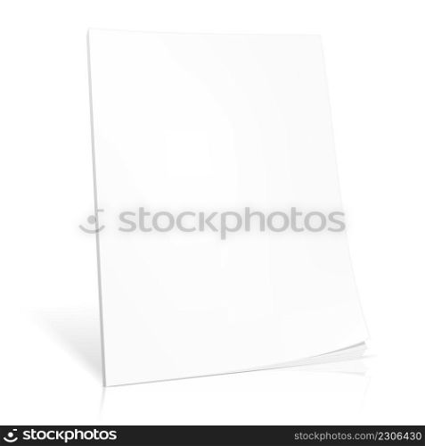 Paper page vector illustration on white background.. Paper page vector illustration on white background