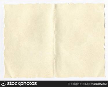 Paper parchment background. Blank paper parchment for greeting card or invitation or restaurant menu