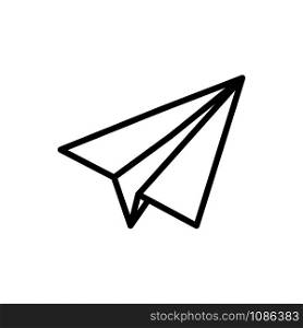paper plane icon vector design template