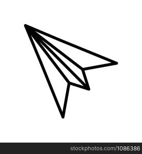 paper plane icon vector design template