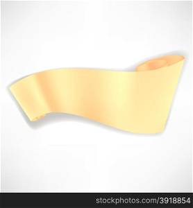 Paper Scroll Isolated on White Background. Empty Paper Banner.. Paper Scroll