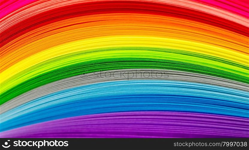 Paper strips in rainbow colors as a colorful backdrop&#xA;&#xA;