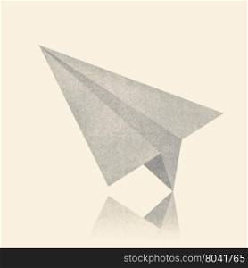 Paper texture,Paper airplanes. Illustration on white background