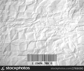 Paper texture with barcode