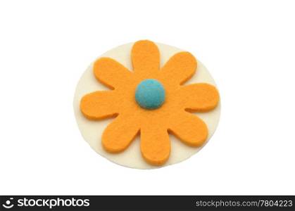 Paper-thin wafer and felt decoration