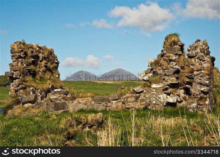 Paps of Jura and Loch Finlaggan on Islay