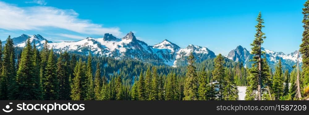 Paradise area at Mount Rainier National Park, Washington State, USA
