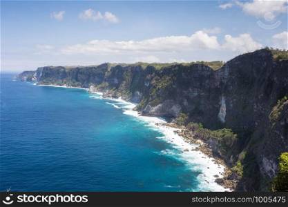 Paradise island Nusa Penida, beautiful Cliff landscape manta point Indonesia. Paradise island Nusa Penida, beautiful Cliff landscape manta point