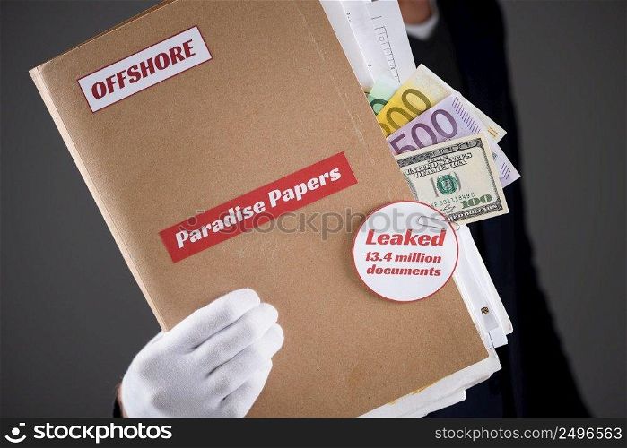 Paradise Papers tax heaven documents leak concept