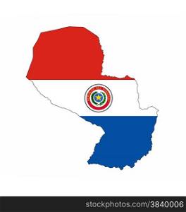 paraguay country flag map shape national symbol