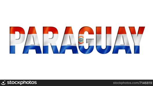 paraguayan flag text font. paraguay symbol background. paraguay flag text font